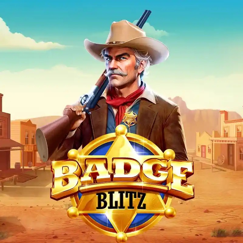 Badge Blitz online game logo by Pragmatic Play on koko-bets-casino.nl